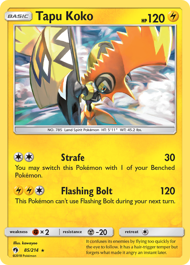 Tapu Koko – Lost Thunder 85/214 Pokémon card