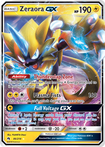 Zeraora-GX - Lost Thunder 86