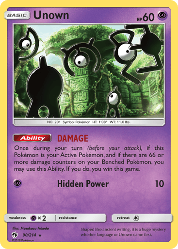 Unown - Lost Thunder 90
