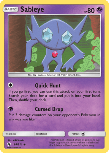 Sableye - Lost Thunder 96