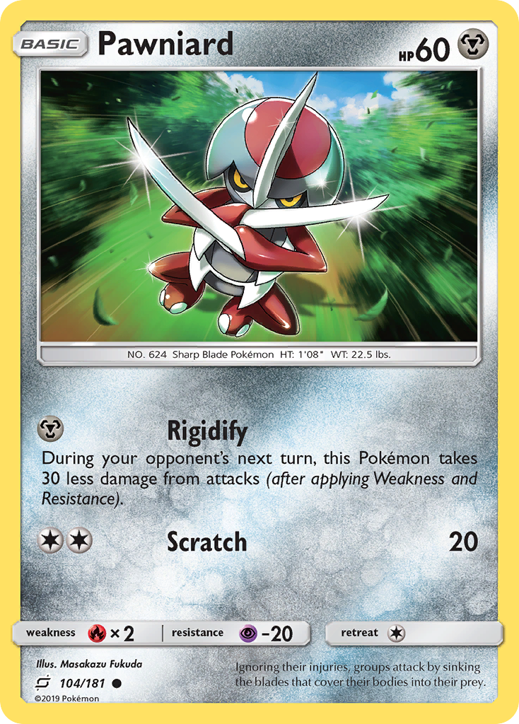 Pawniard – Team Up 104/181 Pokémon card