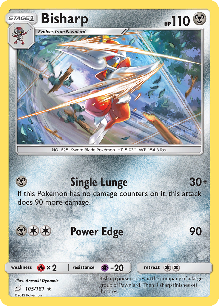 Bisharp – Team Up 105/181 Pokémon card