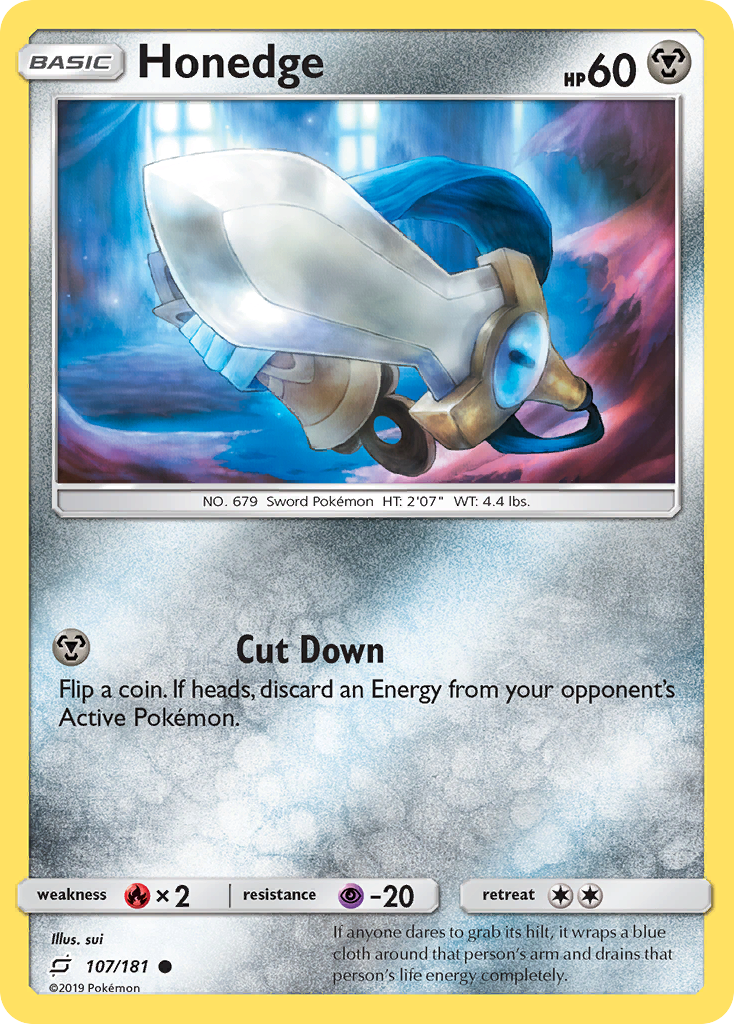 Honedge – Team Up 107/181 Pokémon card