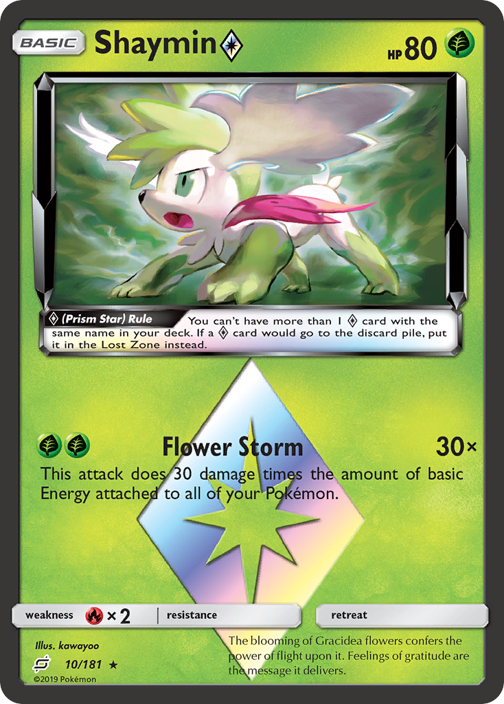 Shaymin ◇ – Team Up 10/181 Pokémon card