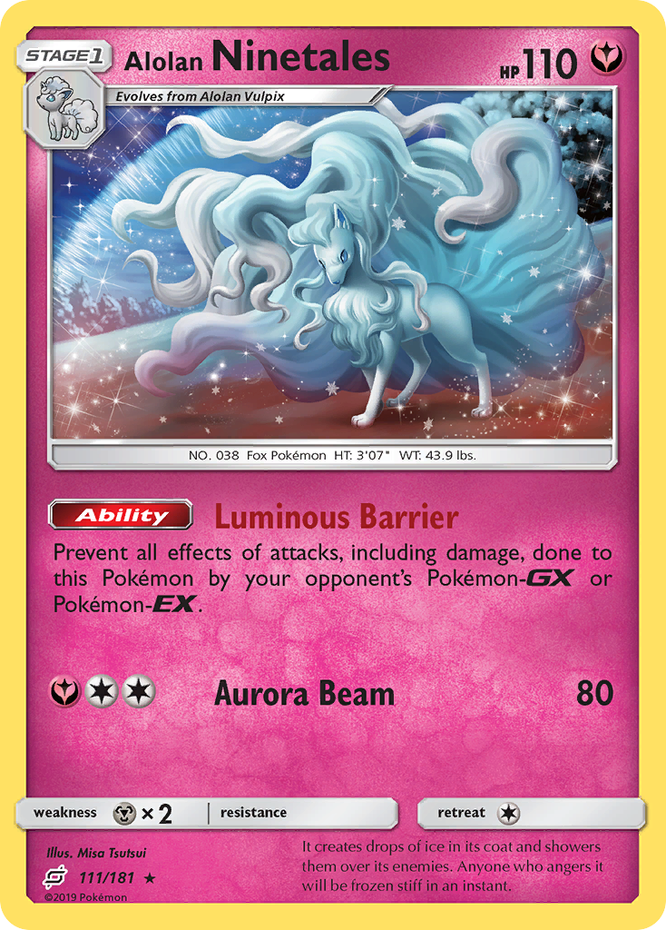 Alolan Ninetales – Team Up 111/181 Pokémon card