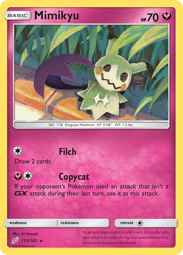Mimikyu – Team Up 112/181 Pokémon card