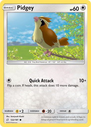 Pidgey - Team Up 122