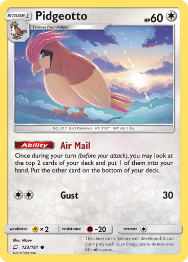 Pidgeotto - Team Up 123