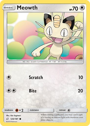 Meowth - Team Up 125