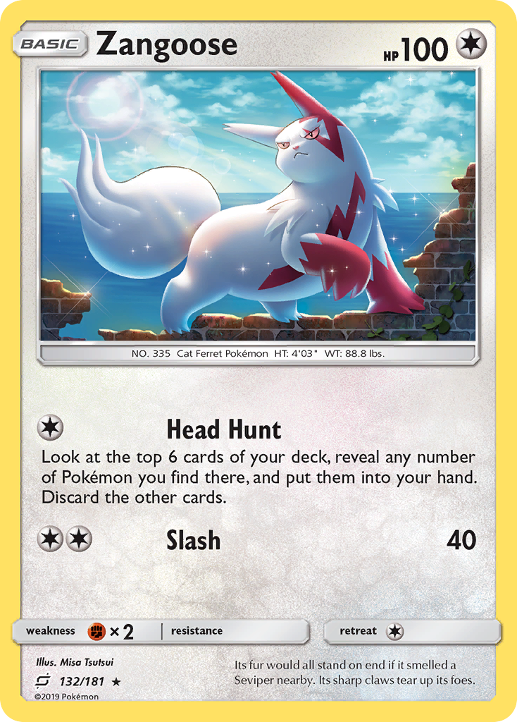 Zangoose – Team Up 132/181 Pokémon card