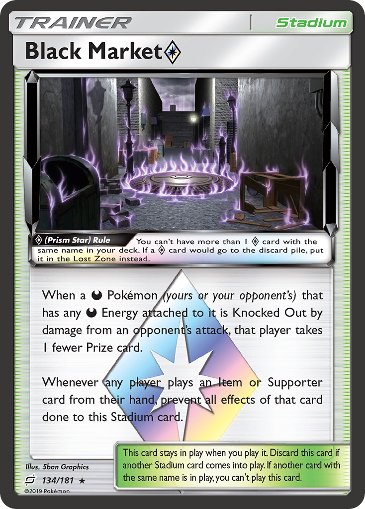 Black Market ◇ – Team Up 134/181 Pokémon card
