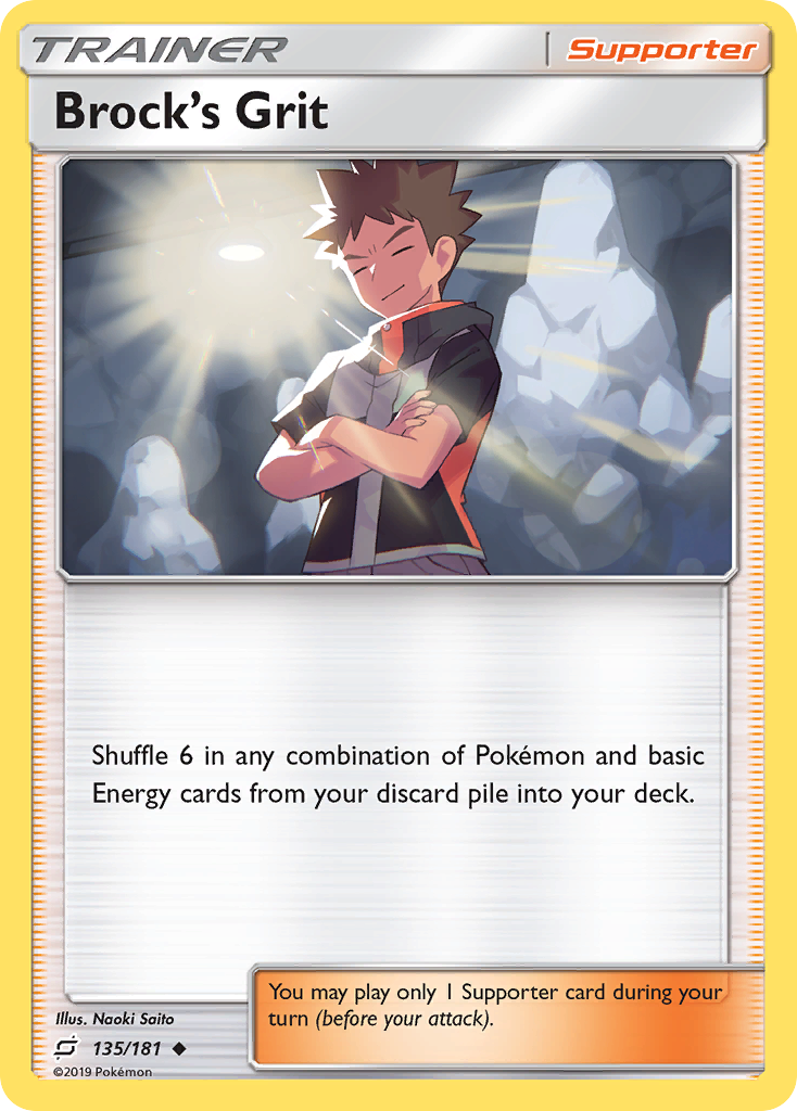 Brock's Grit – Team Up 135/181 Pokémon card
