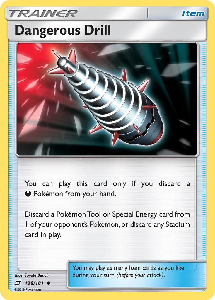 Dangerous Drill – Team Up 138/181 Pokémon card