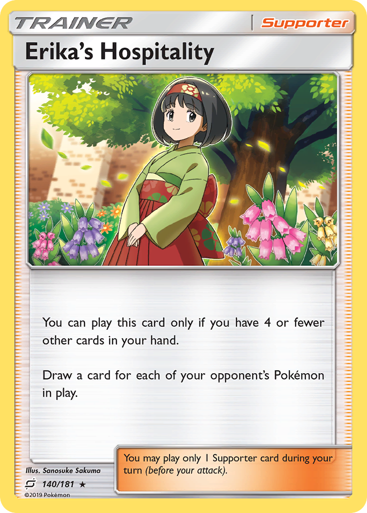 Erika's Hospitality – Team Up 140/181 Pokémon card