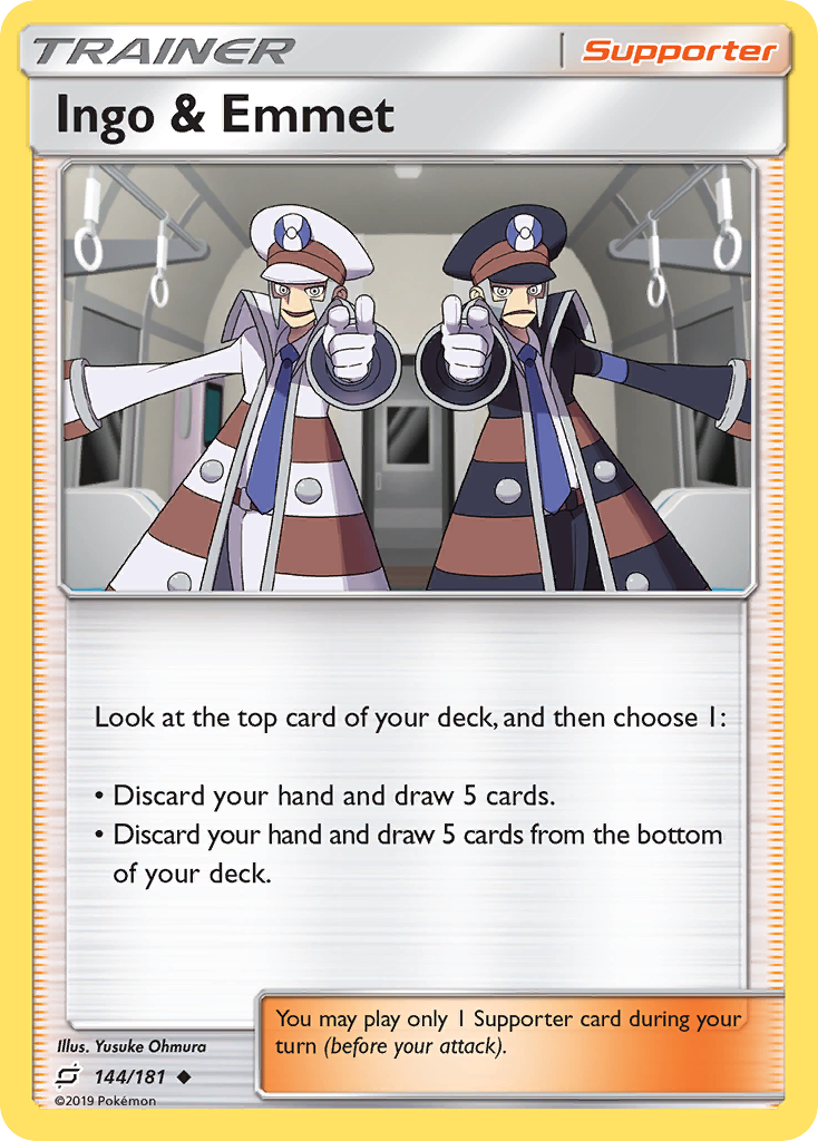 Ingo & Emmet – Team Up 144/181 Pokémon card