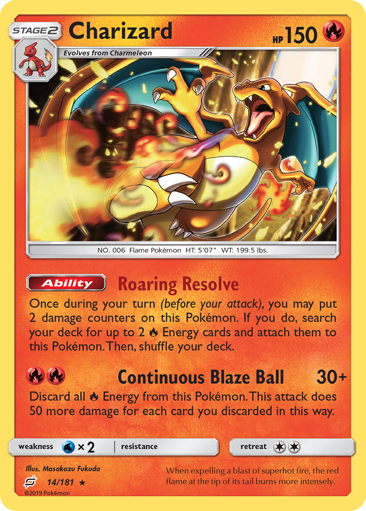 Charizard – Team Up 14/181 Pokémon card