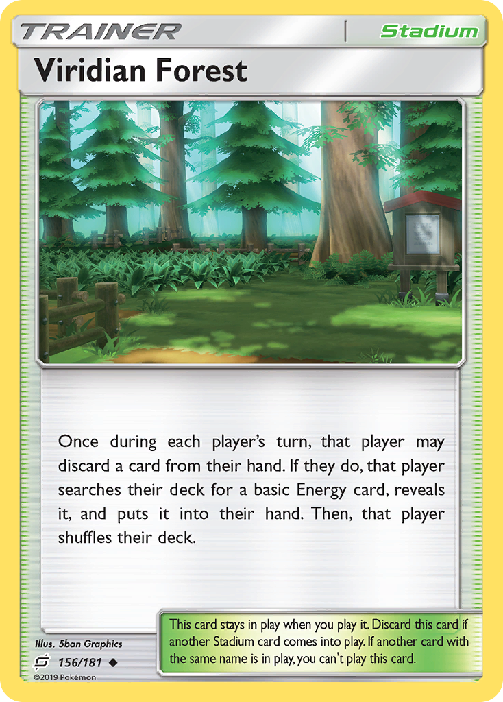 Viridian Forest – Team Up 156/181 Pokémon card