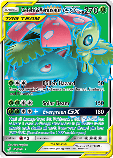 Celebi & Venusaur-GX - Team Up 159