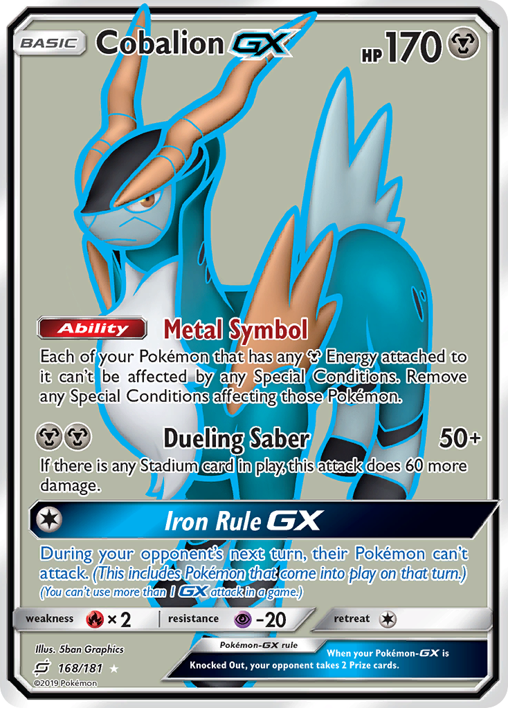 Cobalion-GX – Team Up 168/181 Pokémon card