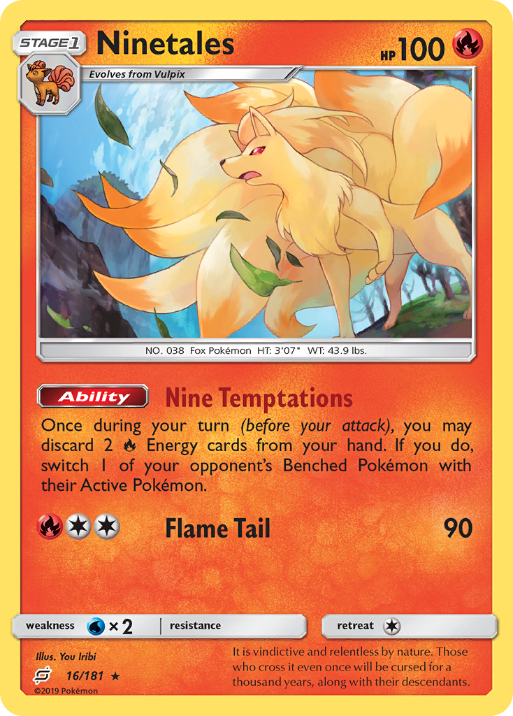 Ninetales – Team Up 16/181 Pokémon card