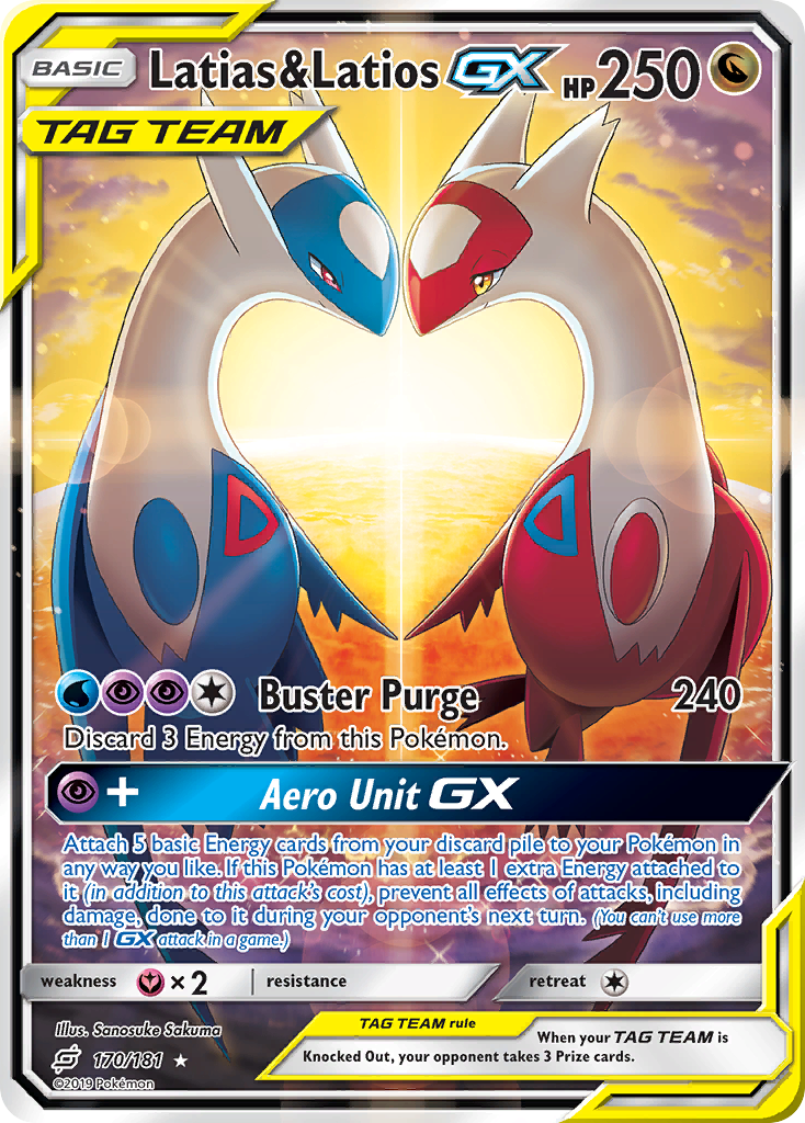 Latias & Latios-GX – Team Up 170/181 Pokémon card