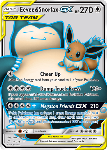 Eevee & Snorlax-GX - Team Up 171