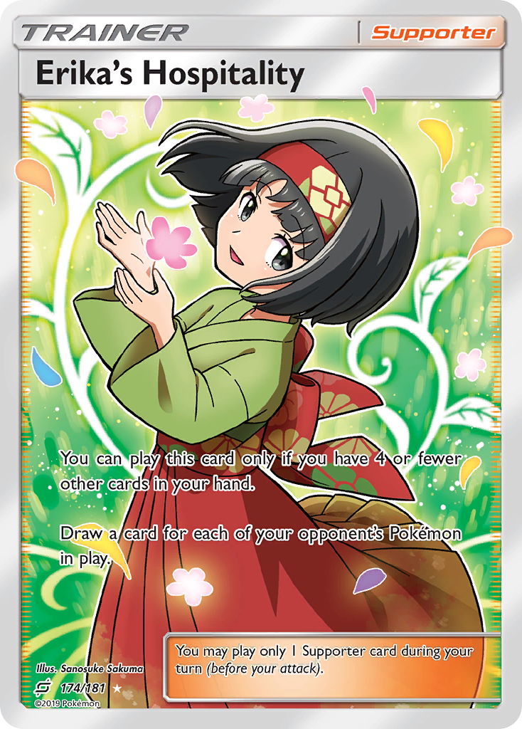 Erika's Hospitality – Team Up 174/181 Pokémon card