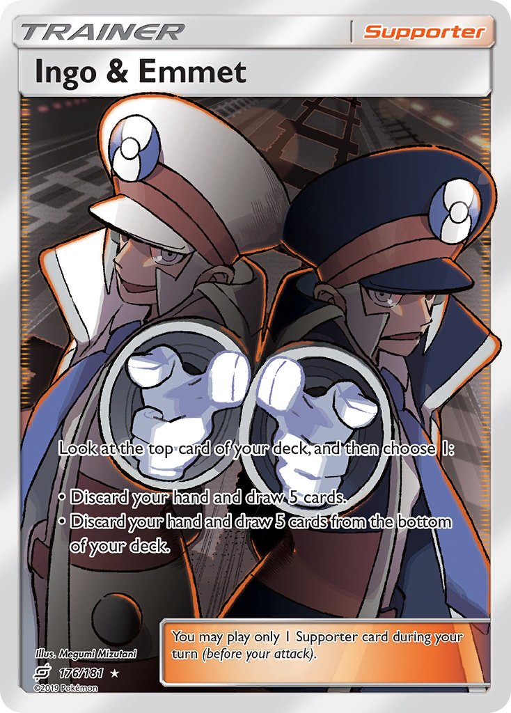 Ingo & Emmet – Team Up 176/181 Pokémon card