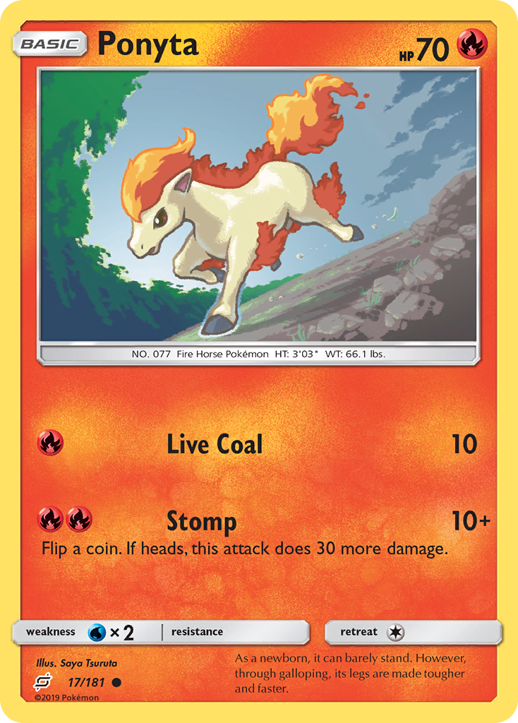 Ponyta – Team Up 17/181 Pokémon card
