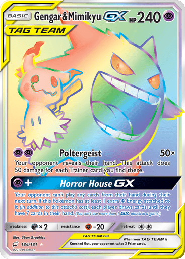 Gengar & Mimikyu-GX - Team Up 186