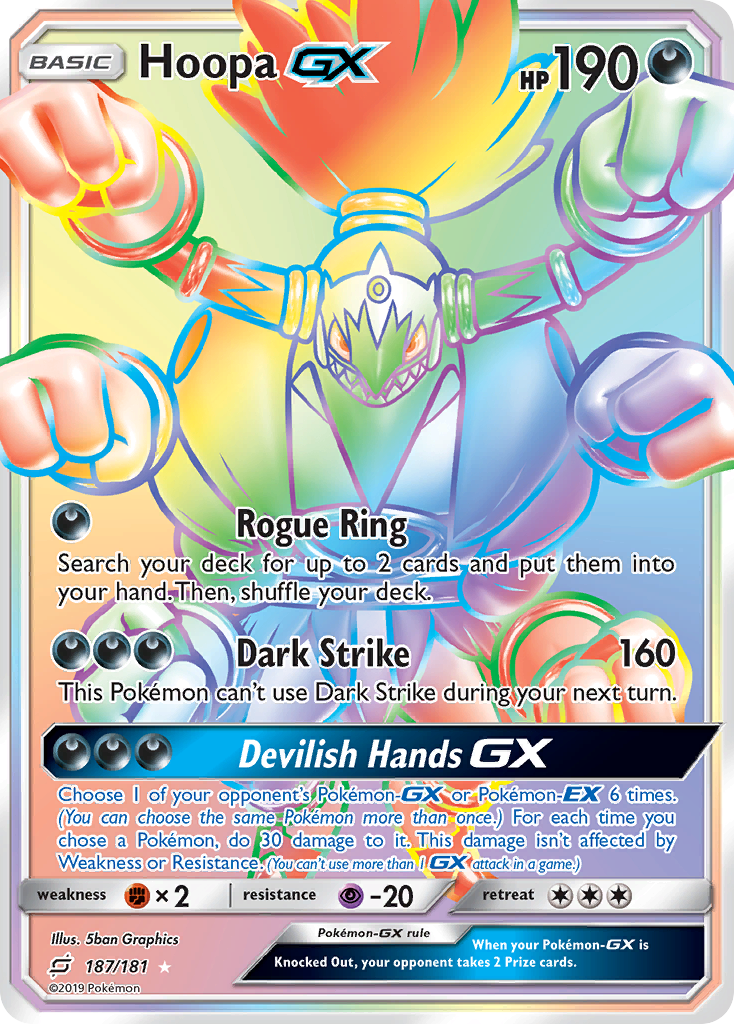 Hoopa-GX – Team Up 187/181 Pokémon card