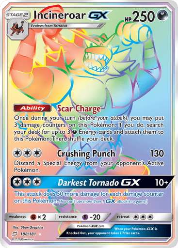 Incineroar-GX - Team Up 188