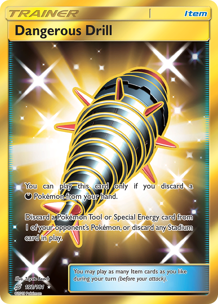 Dangerous Drill – Team Up 192/181 Pokémon card