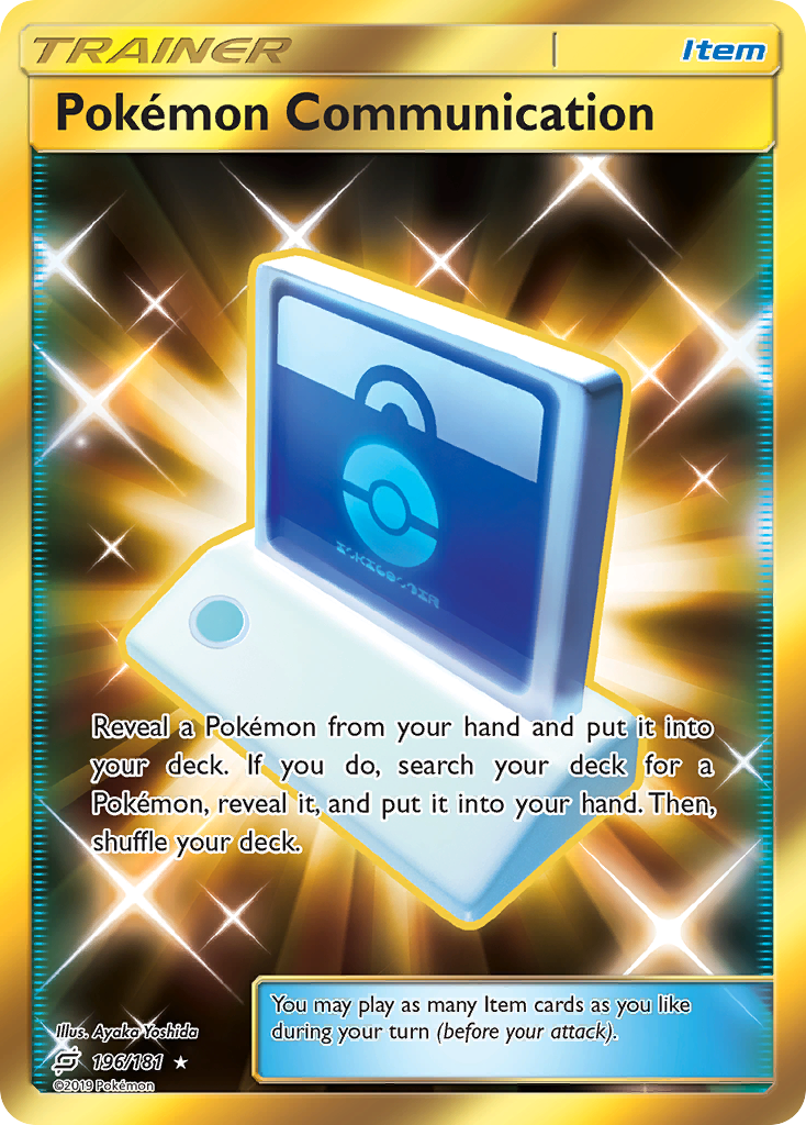 Pokémon Communication – Team Up 196/181 Pokémon card