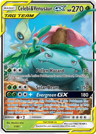 Celebi & Venusaur-GX - Team Up 1