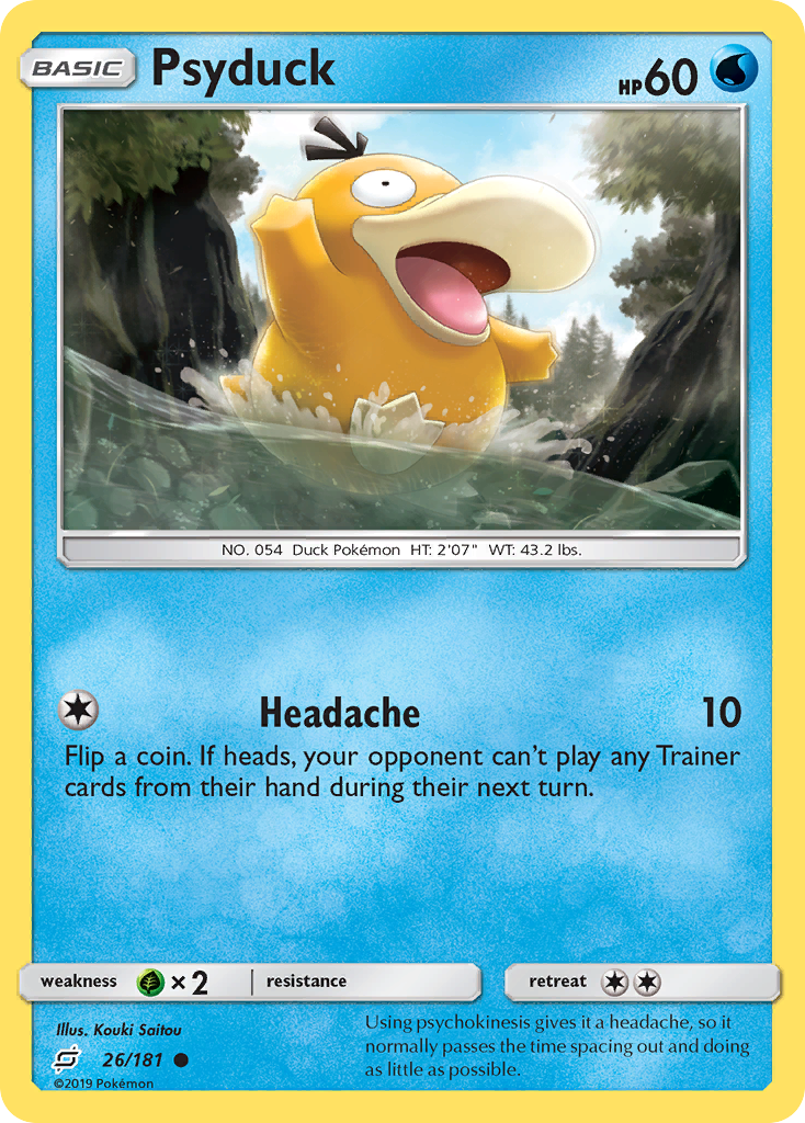 Psyduck – Team Up 26/181 Pokémon card