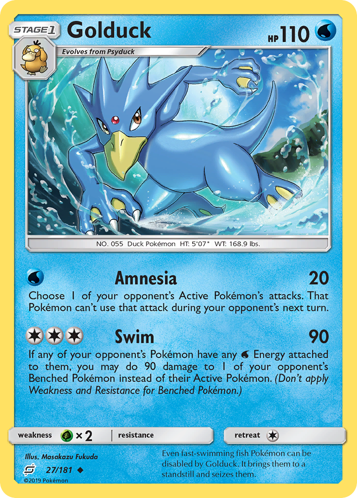 Golduck – Team Up 27/181 Pokémon card