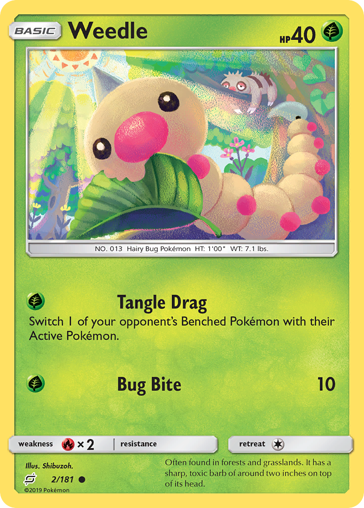 Weedle – Team Up 2/181 Pokémon card