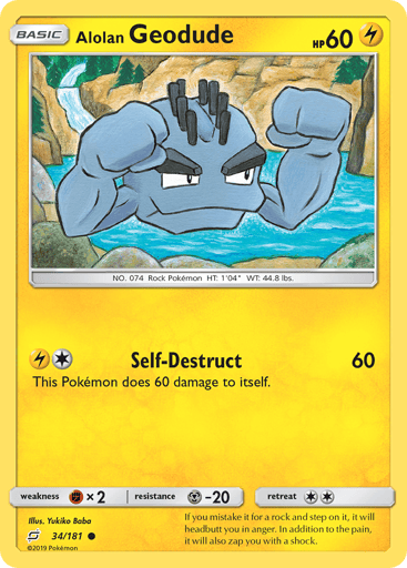Alolan Geodude - Team Up 34