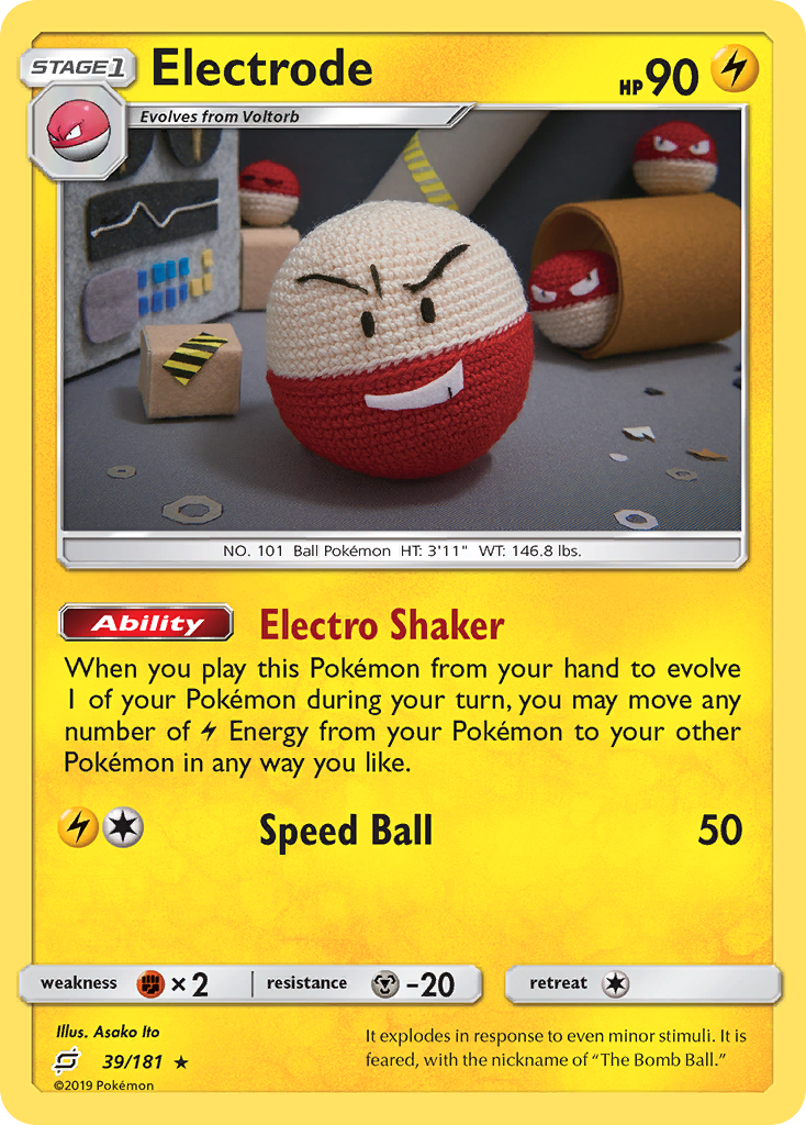 Electrode – Team Up 39/181 Pokémon card
