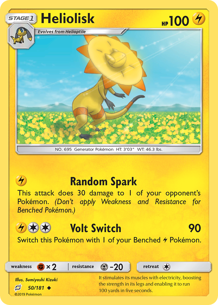 Heliolisk – Team Up 50/181 Pokémon card