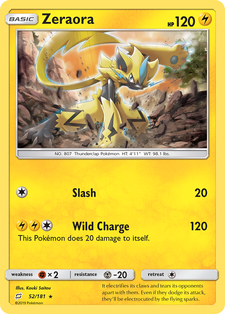 Zeraora – Team Up 52/181 Pokémon card