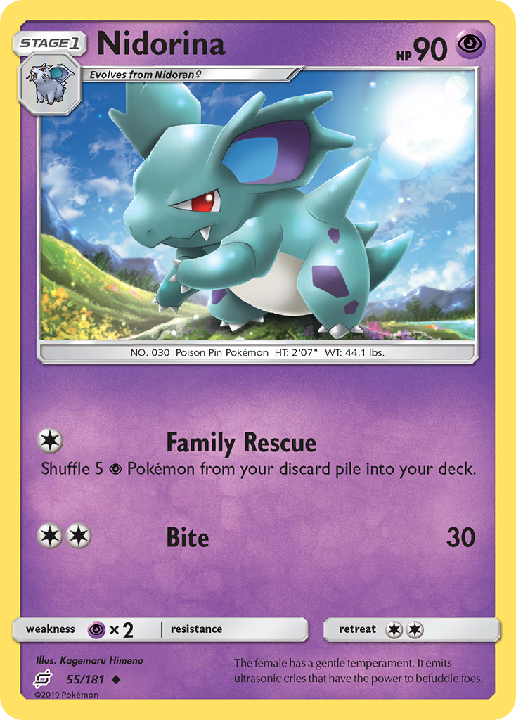 Nidorina – Team Up 55/181 Pokémon card