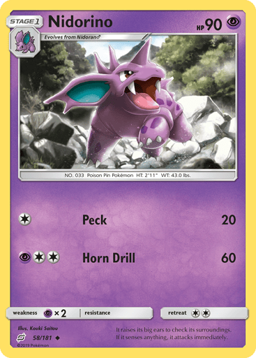 Nidorino - Team Up 58