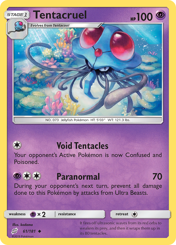 Tentacruel – Team Up 61/181 Pokémon card