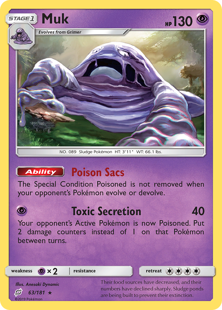 Muk – Team Up 63/181 Pokémon card