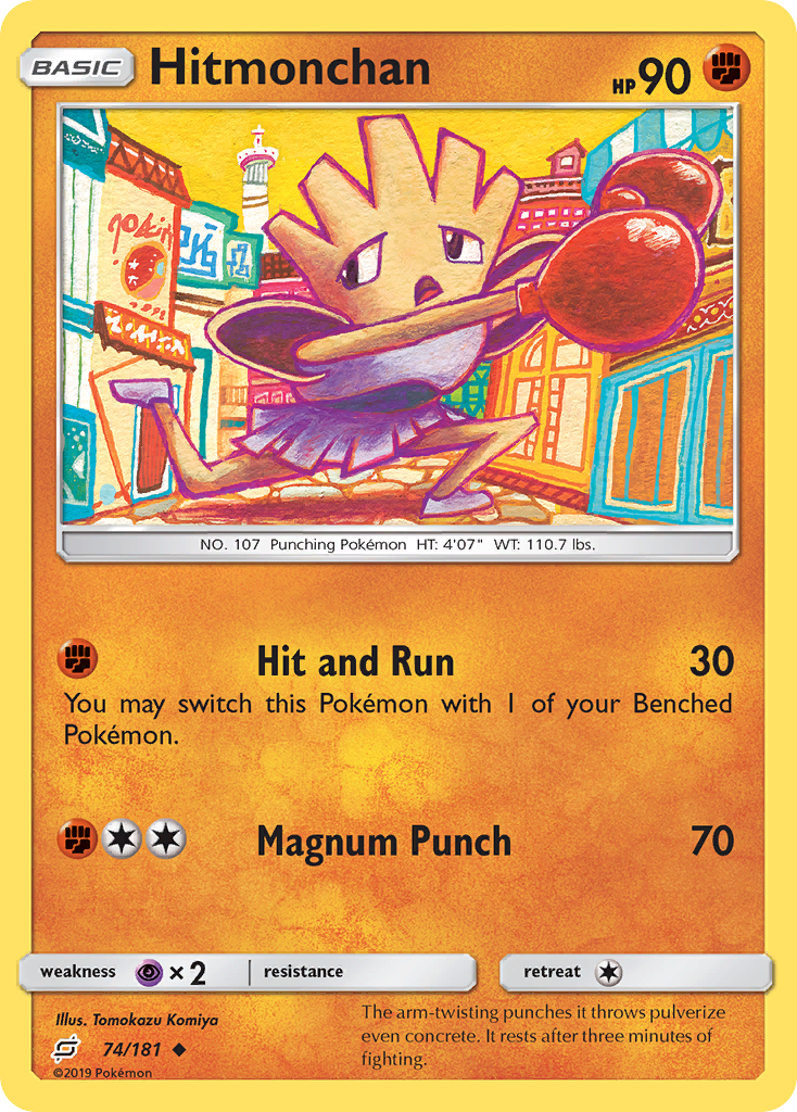 Hitmonchan – Team Up 74/181 Pokémon card