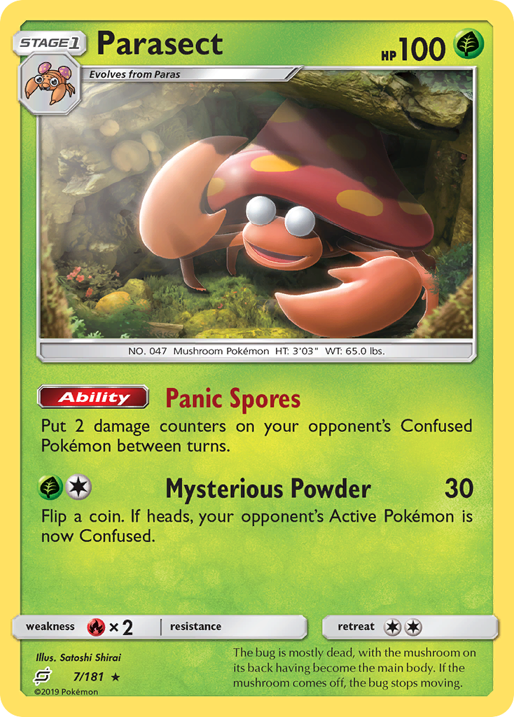 Parasect – Team Up 7/181 Pokémon card