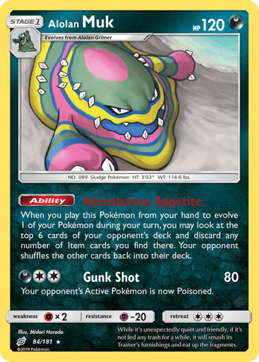 Alolan Muk - Team Up 84