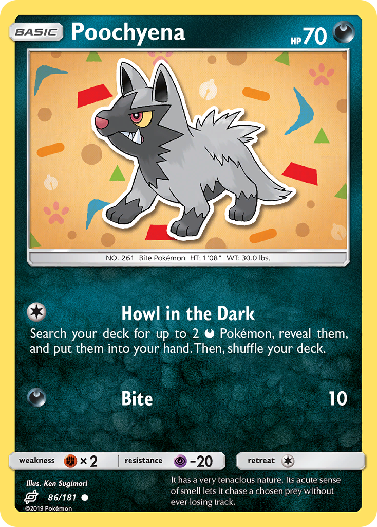 Poochyena – Team Up 86/181 Pokémon card